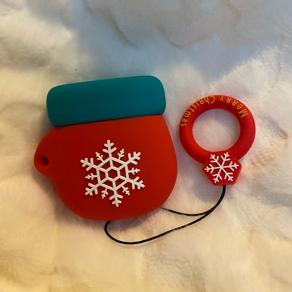 Red Mitten AirPod Cover 1/2 #189 - Picture 1 of 4